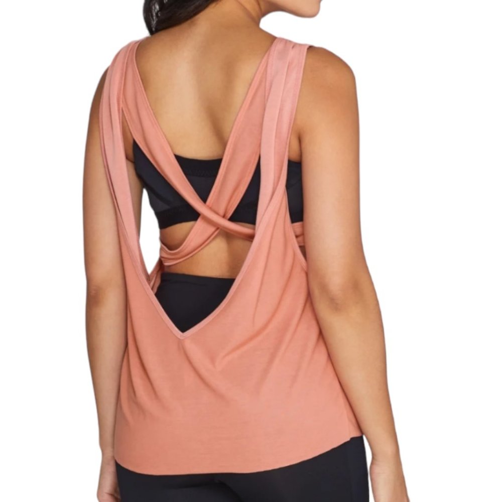 FP Movement by Free People Coral Open-Back Tank